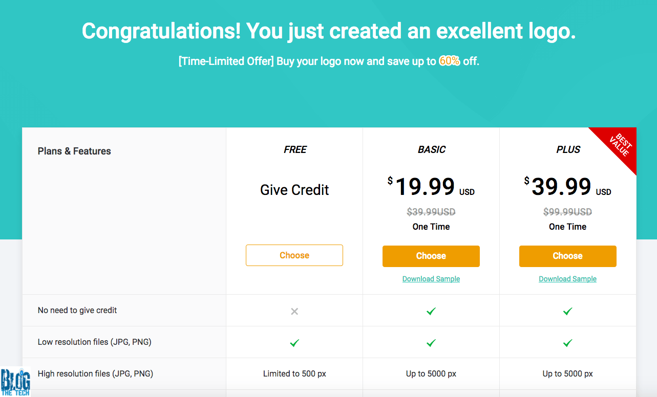 DesignEvo Logo Creator Pricing