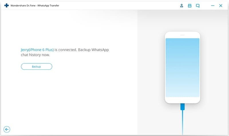 Dr.Fone iPhone WhatsApp Backup