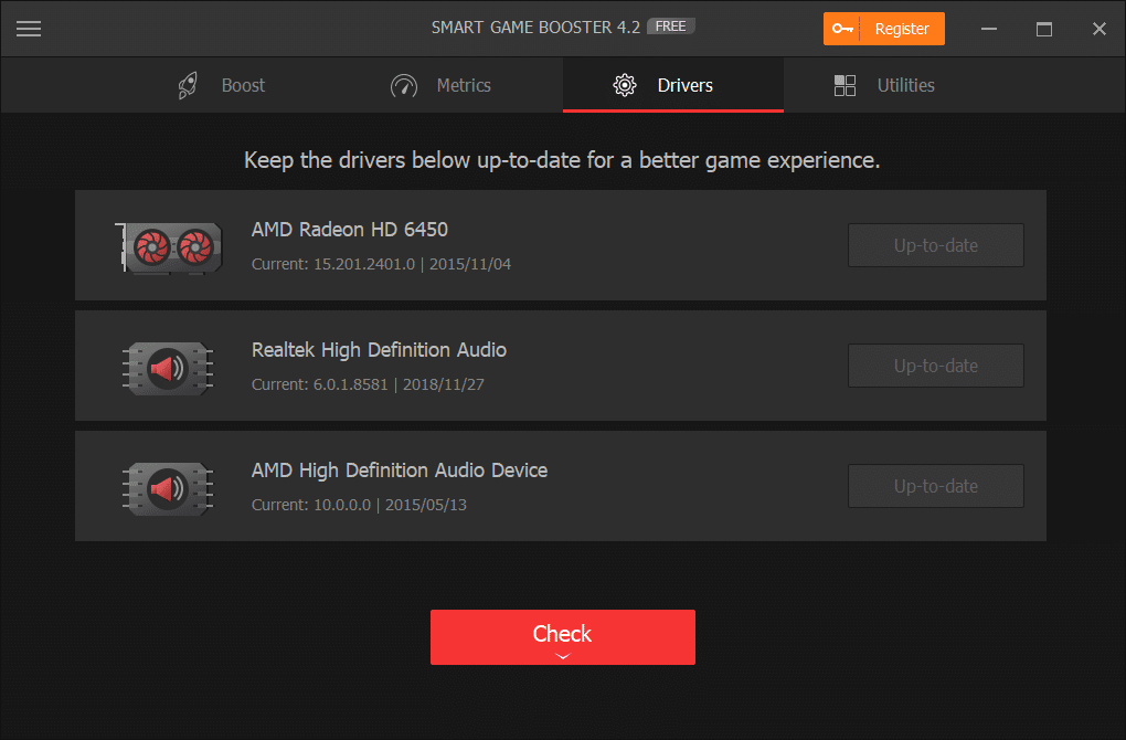 Driver Smart Game Booster 4