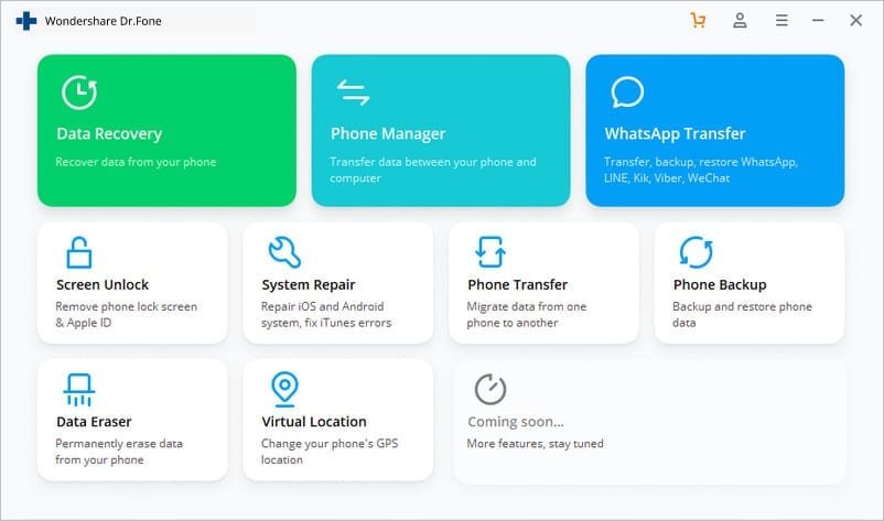 WonderShare Dr.Fone Manager