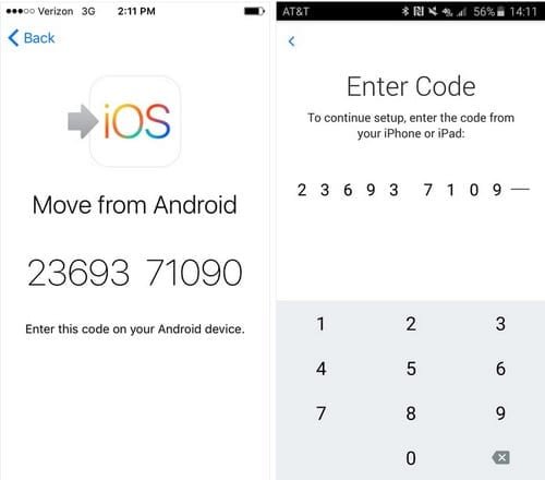 Wondershare Move data to iOS code