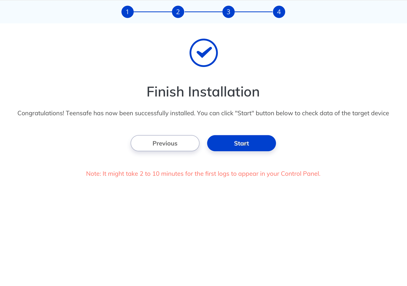 teensafe finish installation android