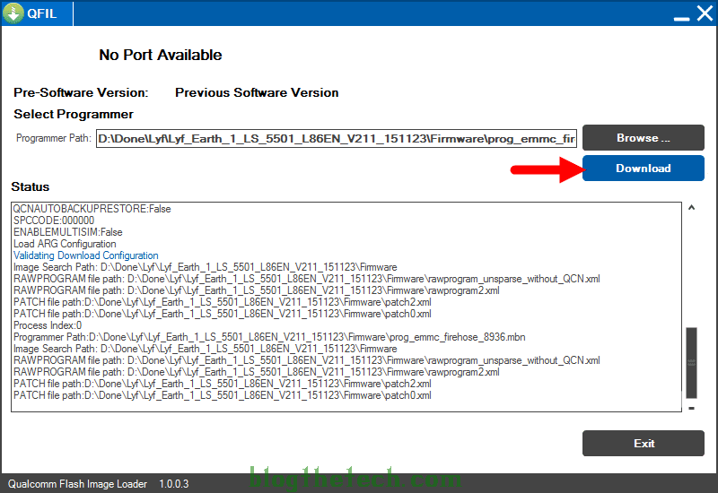 Click Download Qualcomm Flash Image Loader QFIL