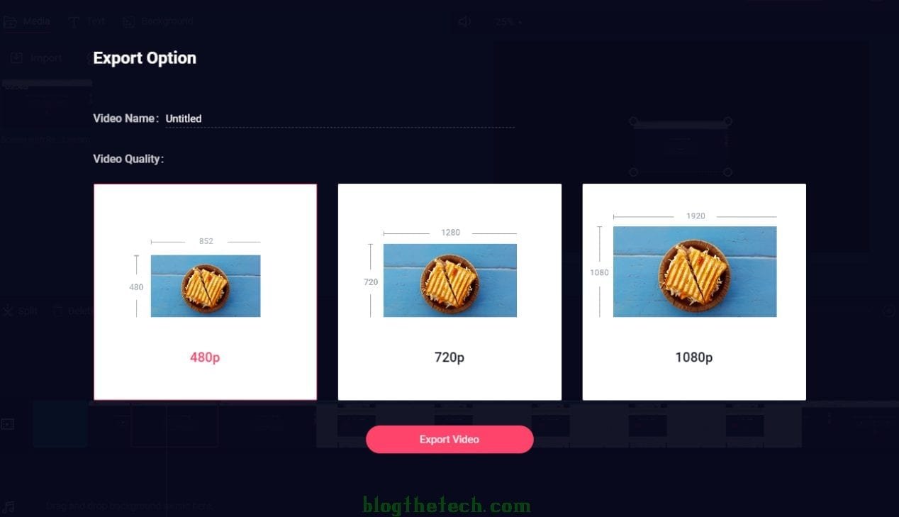 Export video on Recordcast