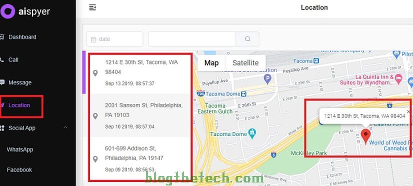 Aispyer locations