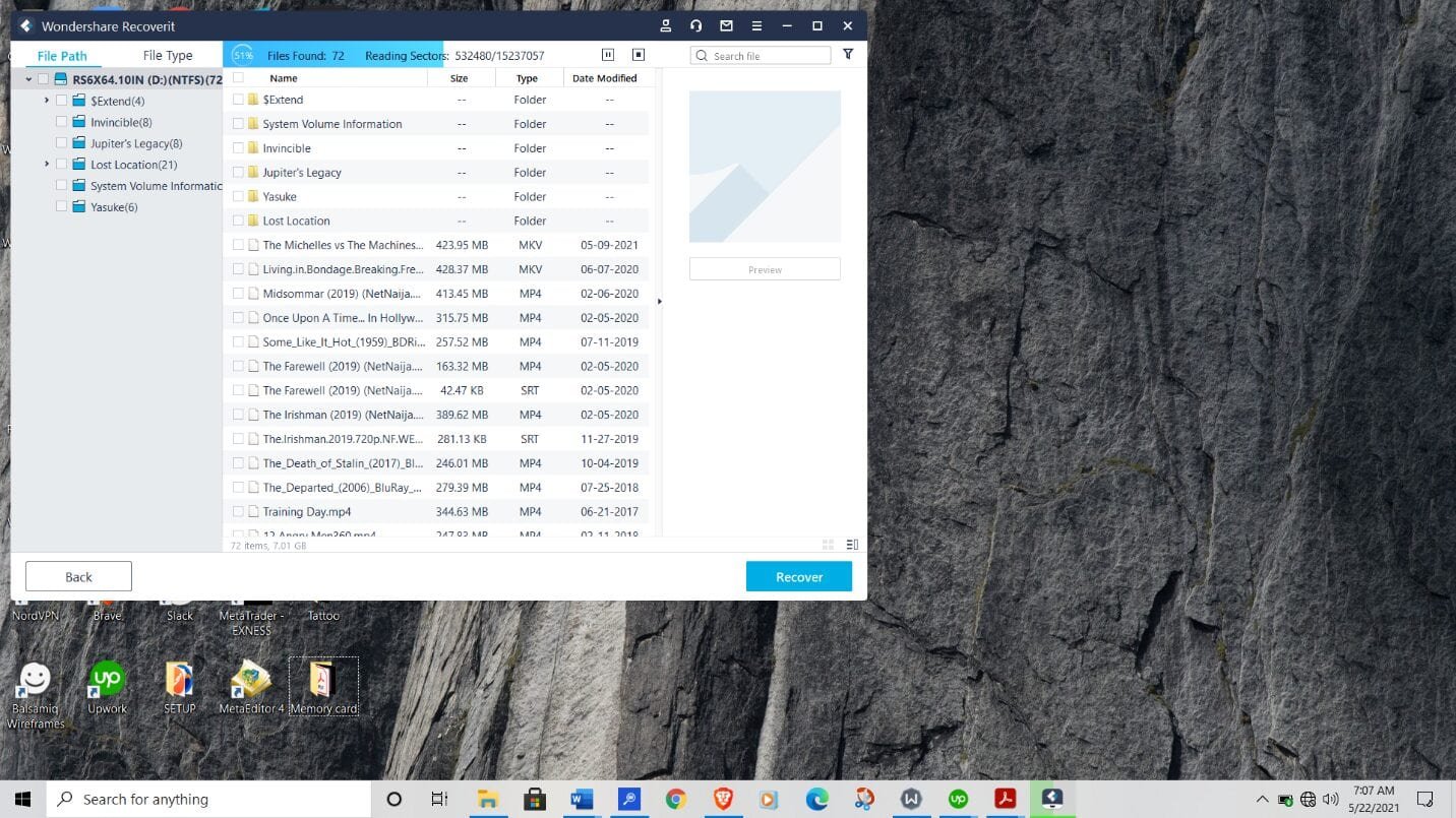 File Path on Recoverit by Wondershare