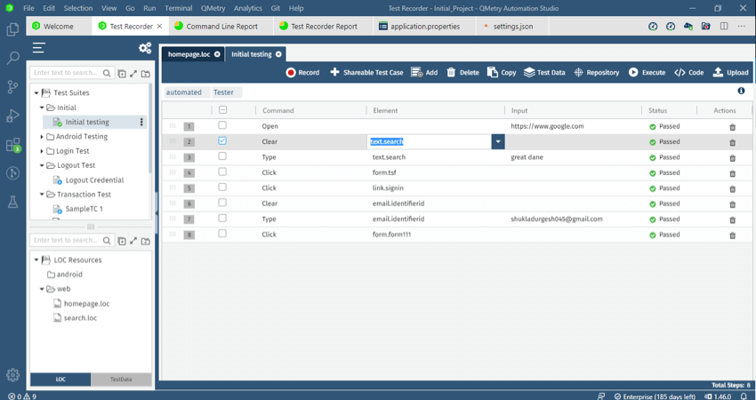 QMetry Automation Studio