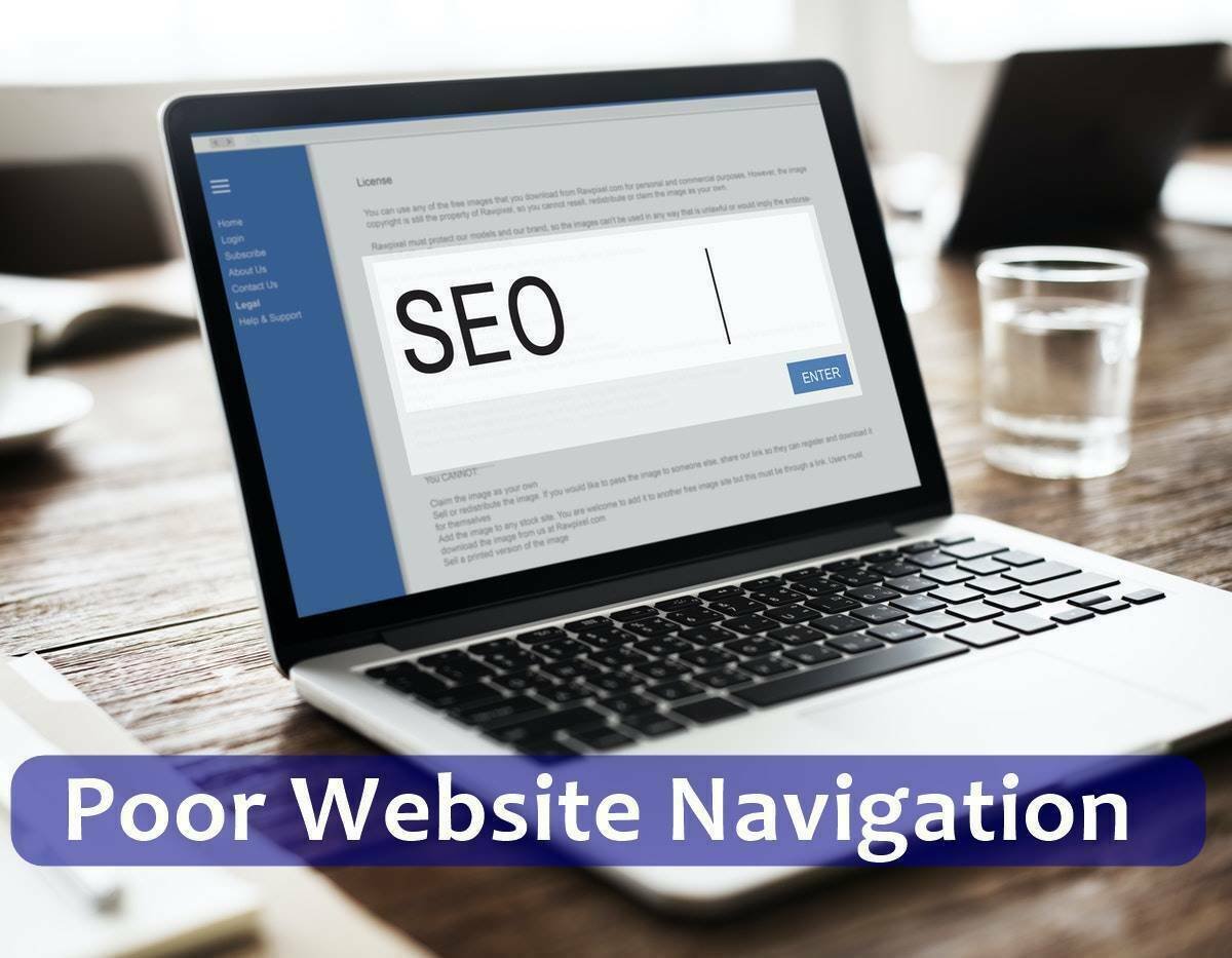 Poor Website Navigation