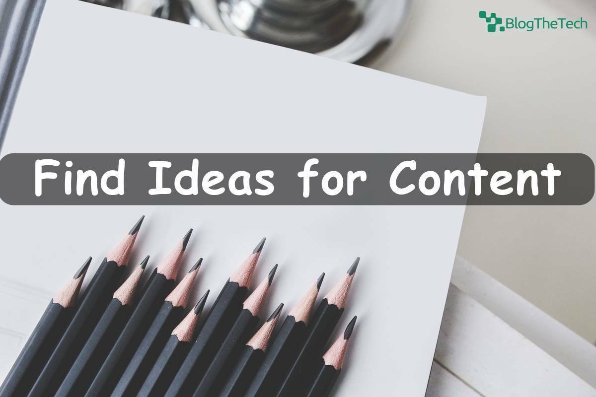 Find Ideas for Content