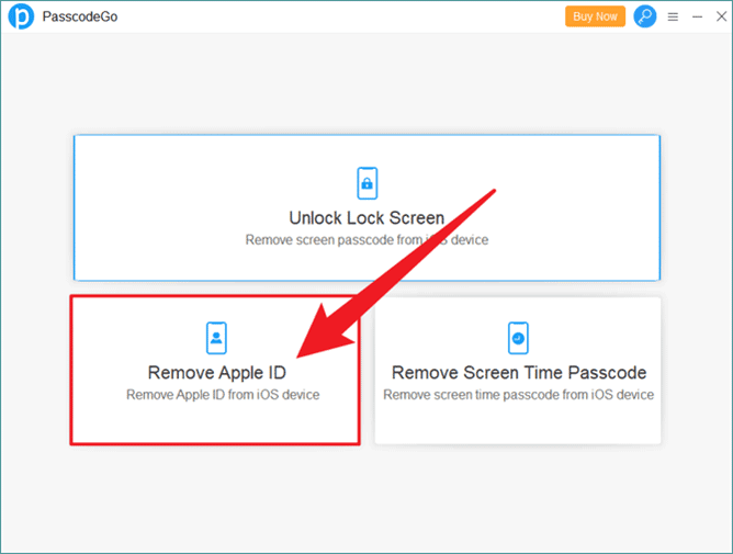Remove Apple ID PasscodeGo