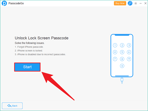 start button passcode