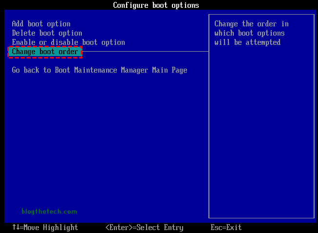 AOMEI change the new disk as the boot drive