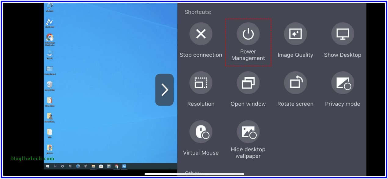 PC Power Management on Anyviewer iPhone