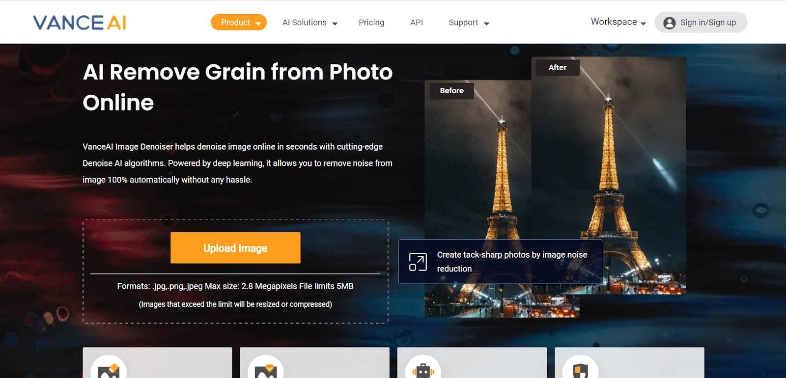 VanceAI Image Denoiser Denoise Pictures Online