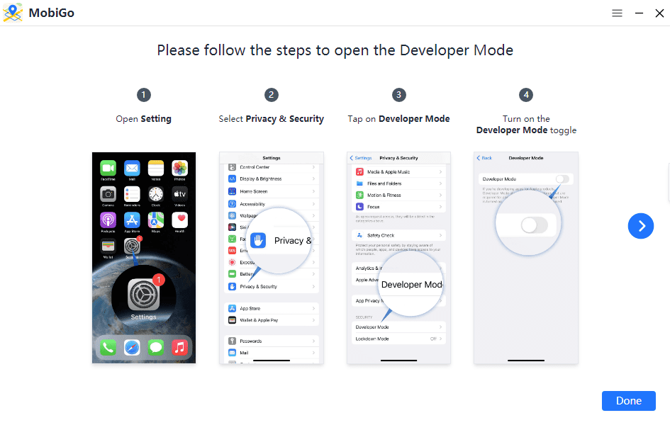 AimerLab MobiGo location spoofer developer mode