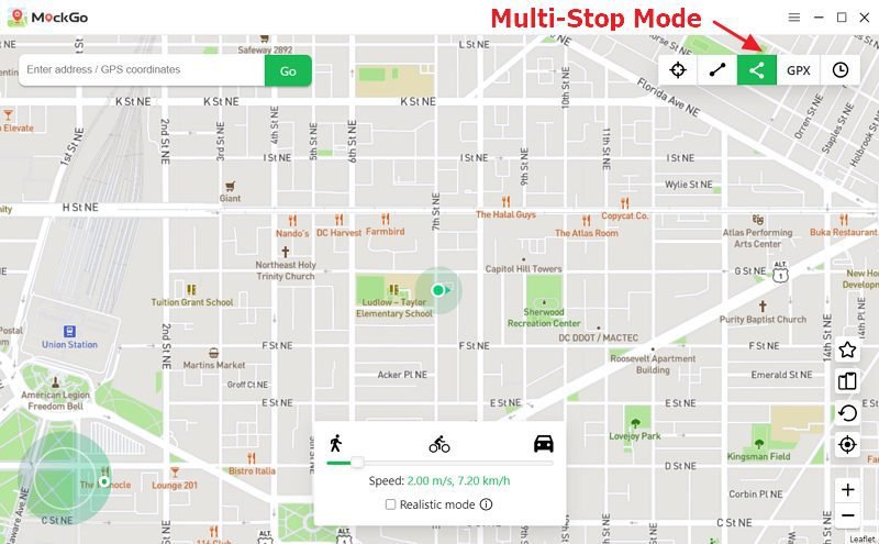 foneazy-mockgo-iphone-gps-spoofer:Multi-spot-Mode