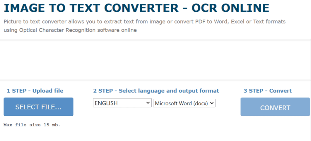 Top 5 Free OCR Tools to extract text from images - OnlineOCR