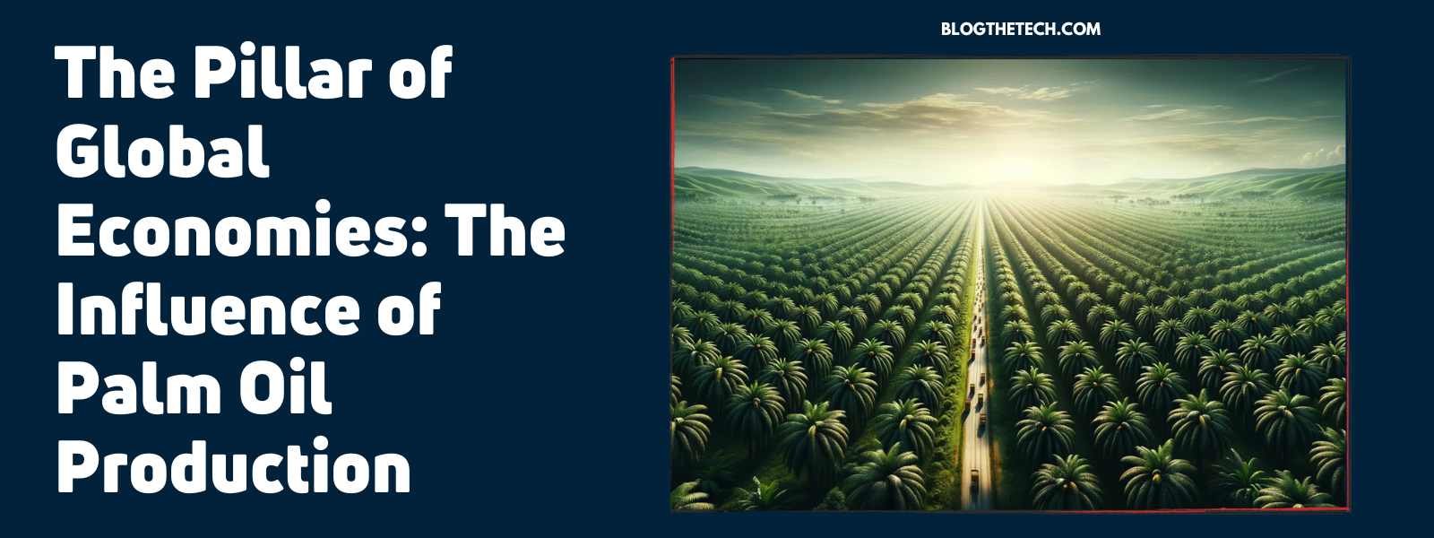 The Influence of Palm Oil Production