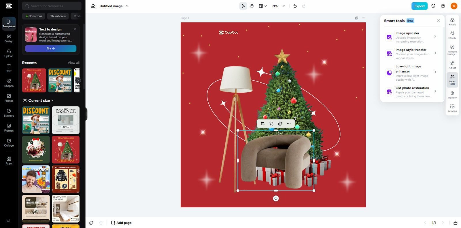 editing-design-portraits-with-capcut-online-image-editor