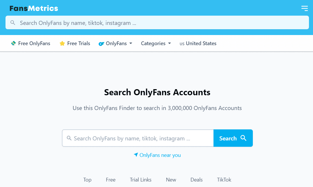Fansmetrics-user-interface