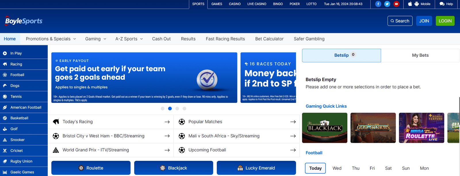 BoyleSports website