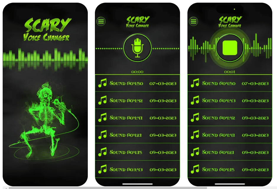Scary Voice Changer & Recorder (iOS)